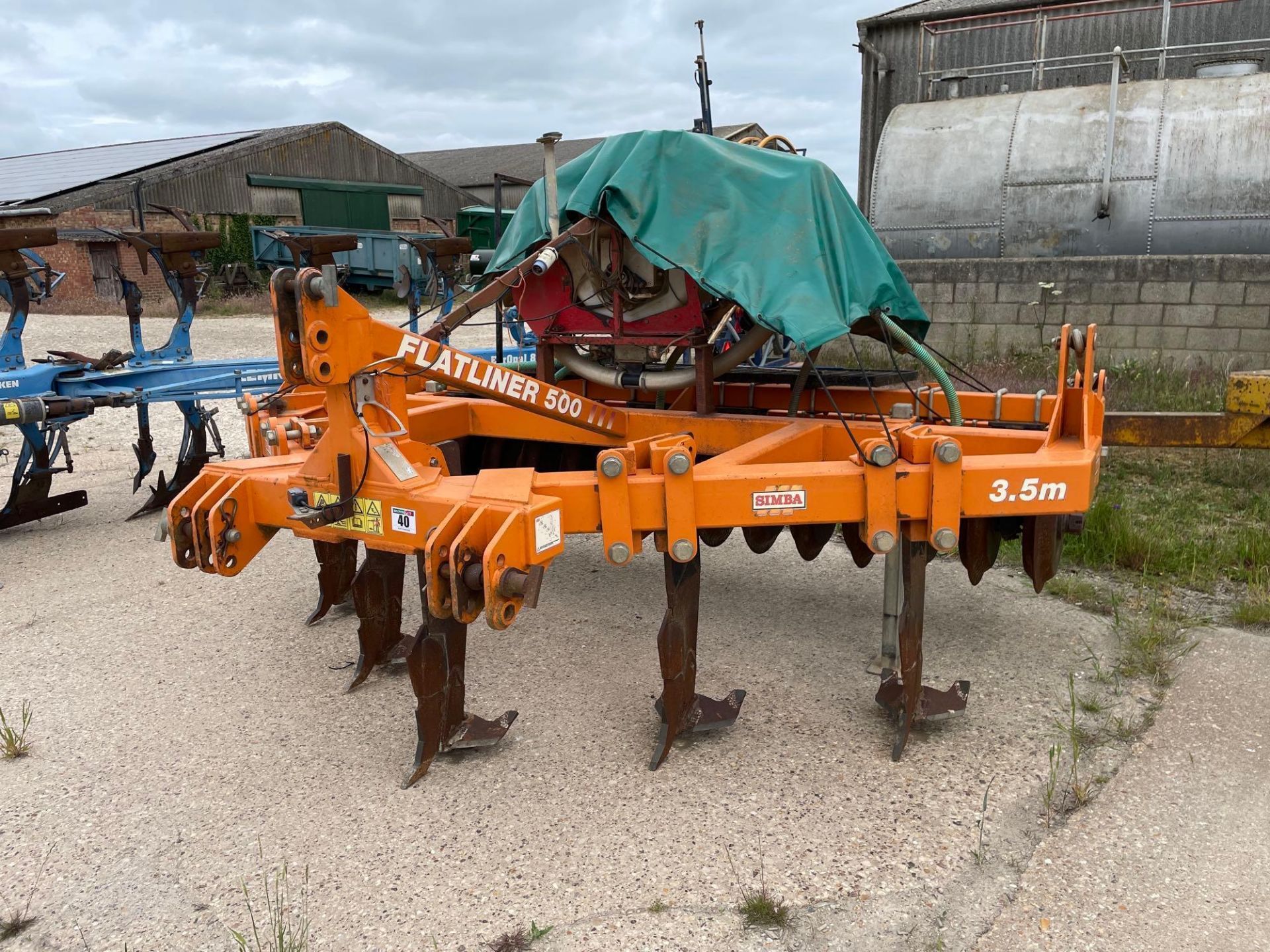 2010 Simba Flatliner 500 5 leg 3.5m subsoiler with Tilso sabre mono legs and rear DD packer with Tec - Image 15 of 15