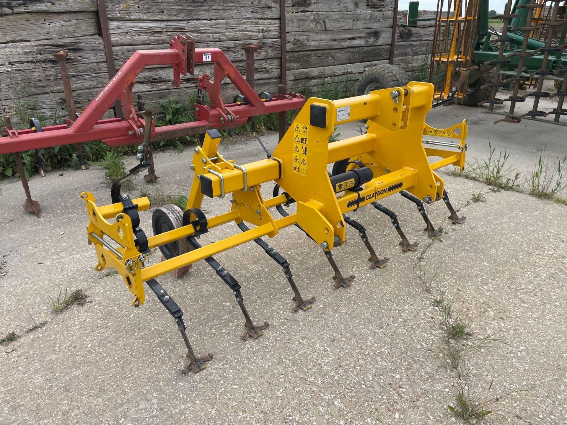 2022 Claydon TerraBlade 3m front mounted interrow hoe with depth wheels. Serial No: TB0080 - Image 7 of 7