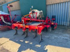 2023 Kverneland DTX 300 3m cultivator with 5No subsoiler legs to 2 rows of discs, hydraulic adjustab
