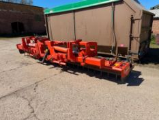 Howard HK35-600 6m power harrow with rear tooth packer, hydraulic folding. Serial No: 17530121/2