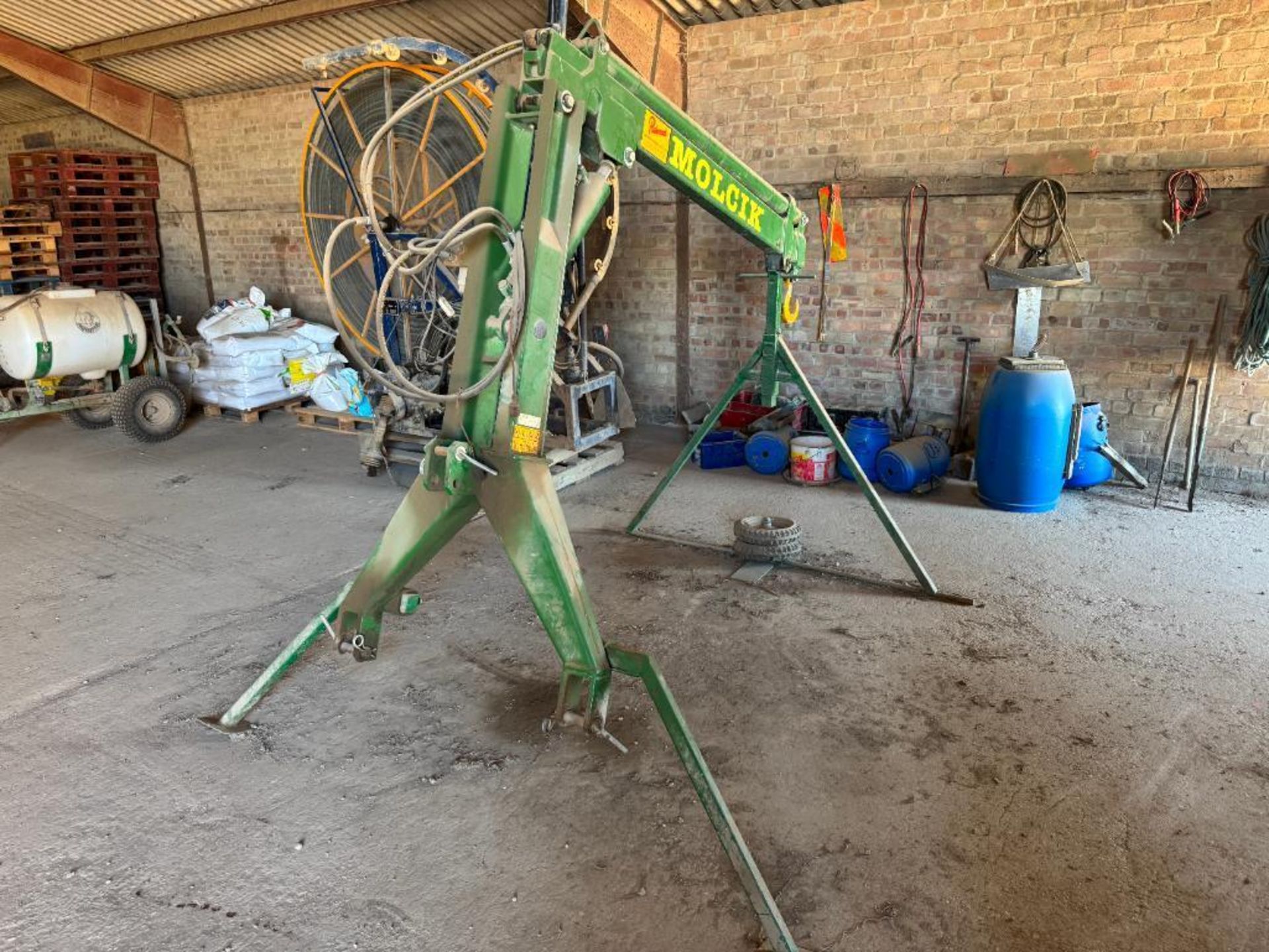 2012 Molcik HRM 1.5t hydraulic operated crane, linkage mounted. Serial No: ML1200048 - Image 2 of 6