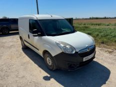 2013 Vauxhall Combo 2 door 1.25l diesel short-wheel base van, white, manual, electric windows on 185