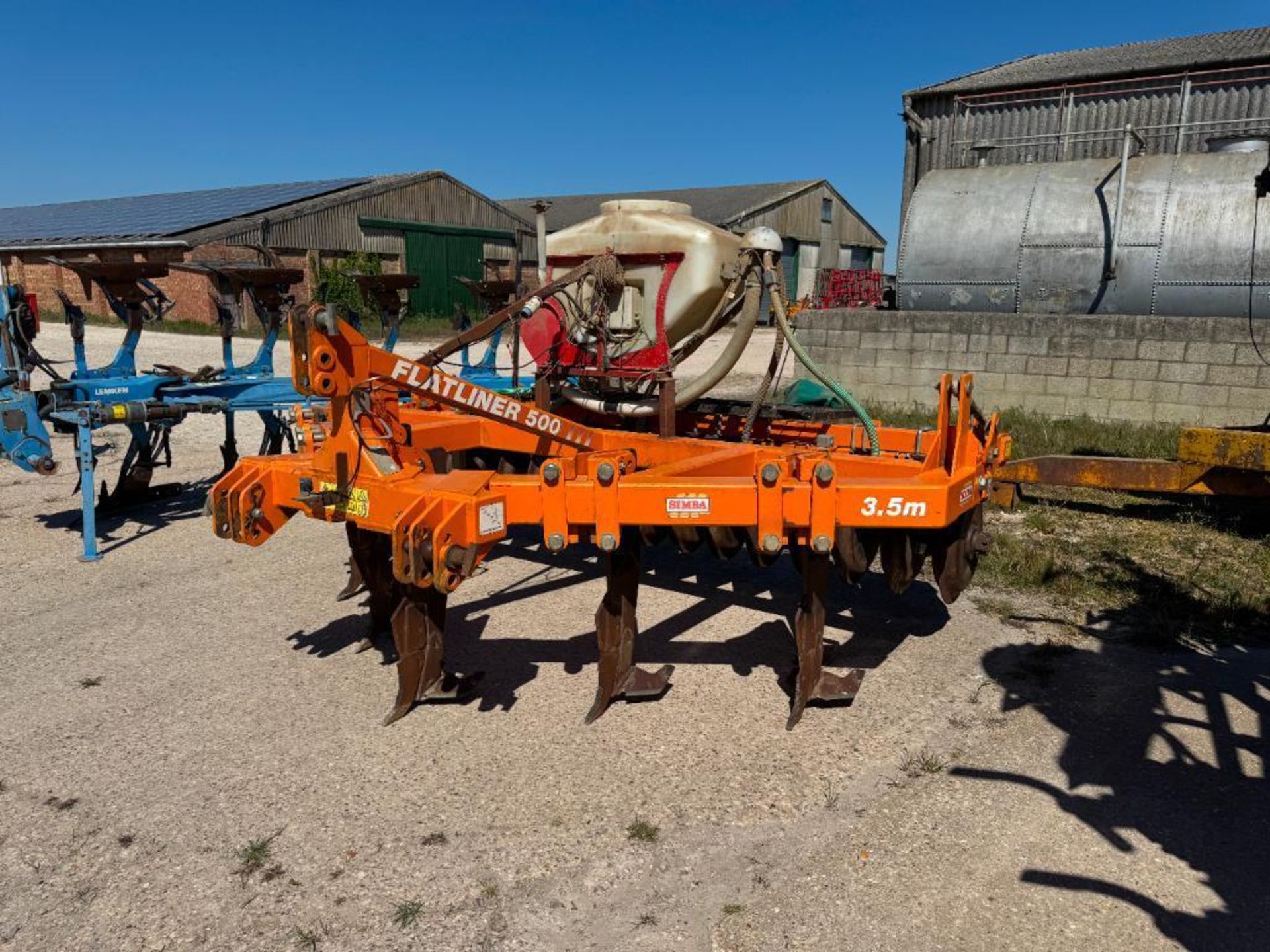 2010 Simba Flatliner 500 5 leg 3.5m subsoiler with Tilso sabre mono legs and rear DD packer with Tec