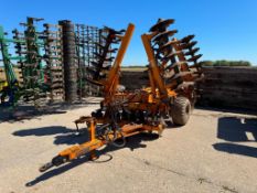1992 Simba Series 2b 5m hydraulic folding discs with rear drawbar. Model No: ODH/2B/43/FD. Serial No