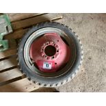 Single Firestone 4.00-19 wheel and tyre