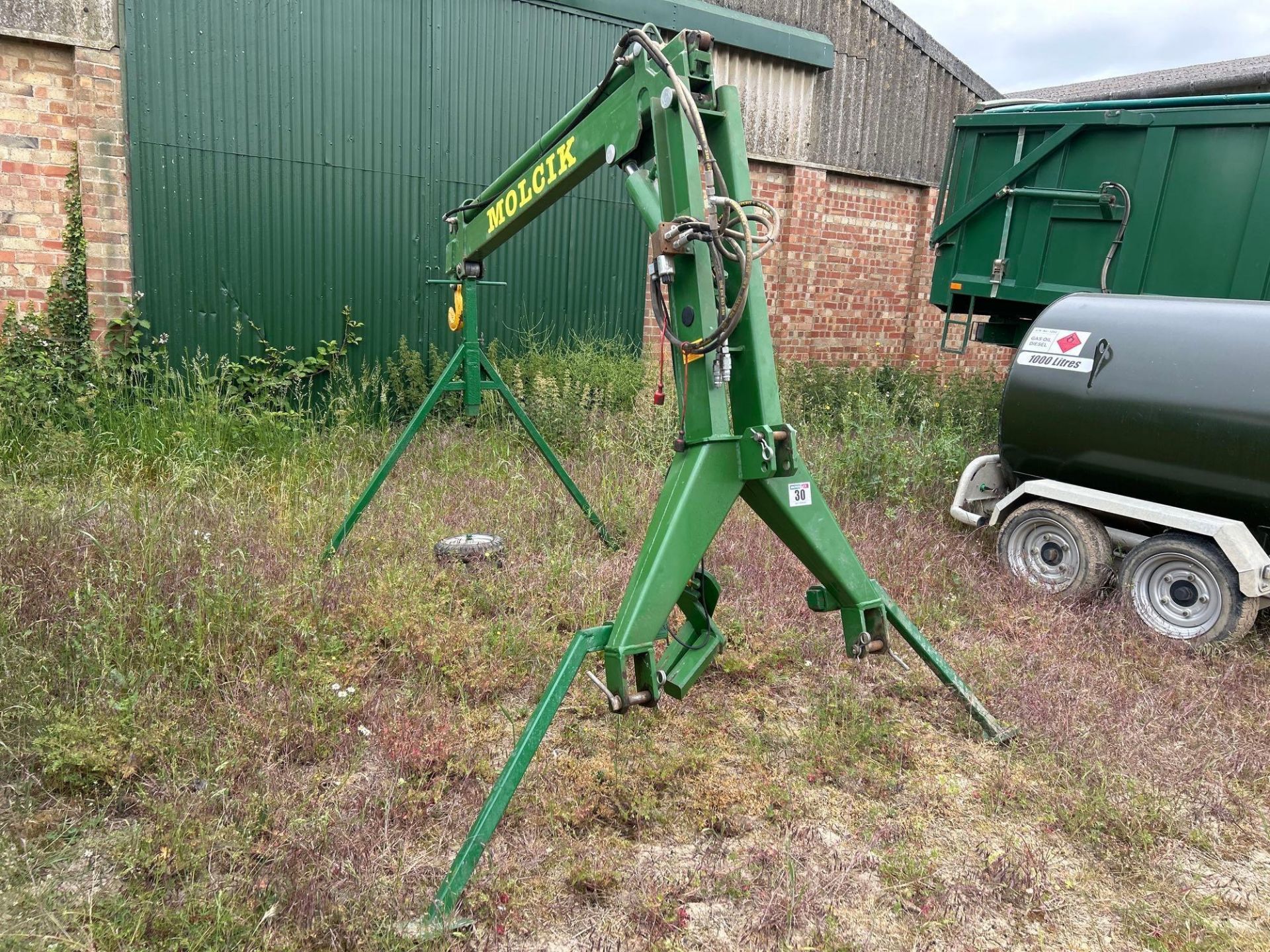 2012 Molcik HRM 1.5t hydraulic operated crane, linkage mounted. Serial No: ML1200048 - Image 5 of 6