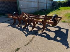 Massey Ferguson Superflow 15 leg 13ft with depth wheels, linkage mounted