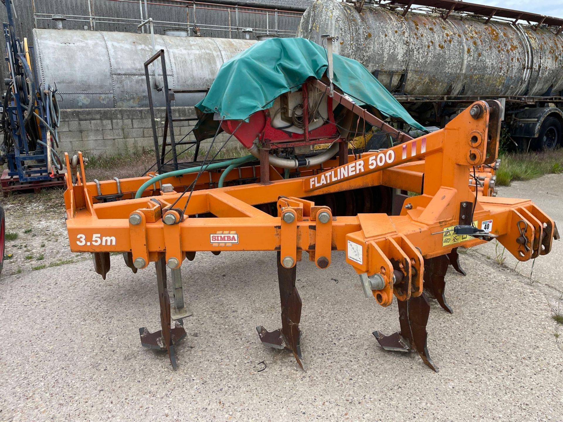 2010 Simba Flatliner 500 5 leg 3.5m subsoiler with Tilso sabre mono legs and rear DD packer with Tec - Image 14 of 15