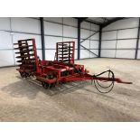 Farmforce 4.8m trailed hydraulic folding ring press. Serial No: F4303