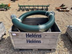 6" irrigation fittings, 5" irrigation pipe, 5" lay flat pipe and 3" lay flat pipe