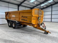 2023 Richard Western SF16HS Plus 16 tonne grain trailer with sprung drawbar, hydraulic tailgate, gra