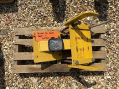 Bracket for Stocks seeder off Claydon rake