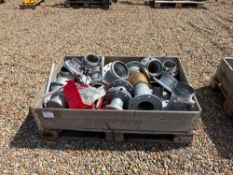 Quantity 5" irrigation fittings and 5" to 4" adapter