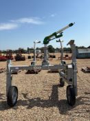 3 wheel irrigation boom with irrigation gun