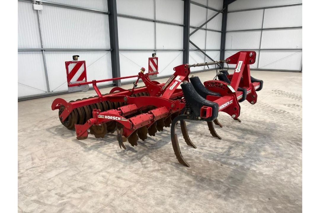 2013 Horsch Joker 3CT 3m disc harrow with Steel Disc packer and front leading Mono 3TG tine tool bar - Image 1 of 5