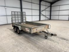 Challenger 12ft x 6ft twin axle plant trailer on 155/80 R13 tyres