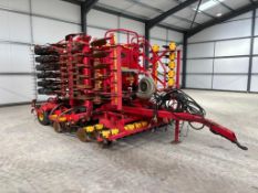 2004 Vaderstad Rapid 600S 6m drill with straight wheel tyre packer, radar metering, calibration bags