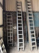 Double extending ladder
