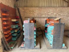 Quantity racking & Linbins - contents included (nuts & bolts)