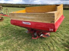 Lely Centerliner 24m twin disc fertiliser spreader with hopper extensions. Serial No: 9910644