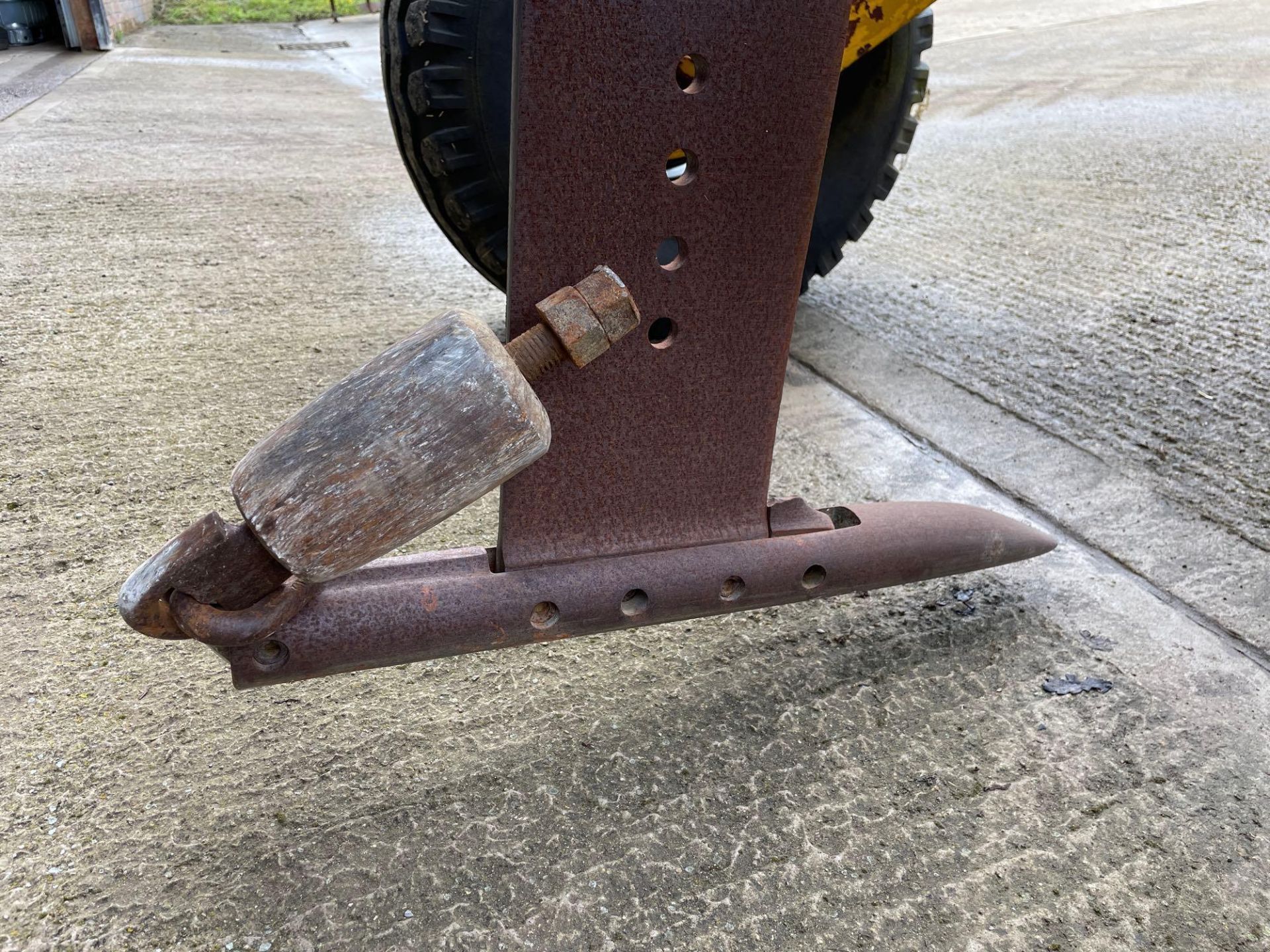 Michael Moore single leg trailed mole plough on 11.5/80-15.0 wheels and tyres. Serial No: 217 - Image 20 of 32