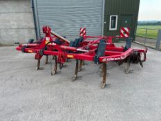 2007 Horsch Terrano 4FX 4m cultivator with 13 legs to discs and rear packer, hydraulic folding, link