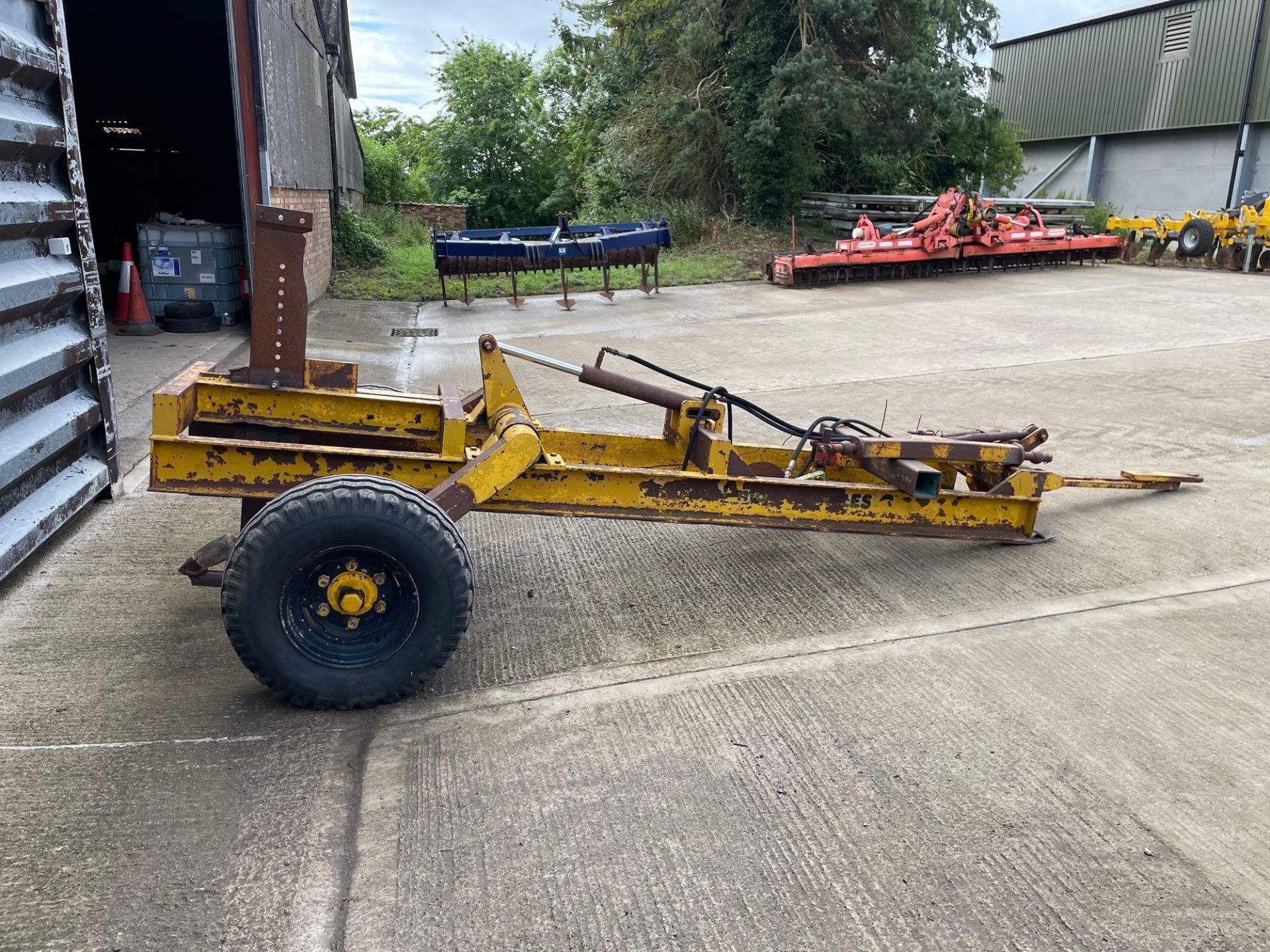 Michael Moore single leg trailed mole plough on 11.5/80-15.0 wheels and tyres. Serial No: 217 - Image 18 of 32