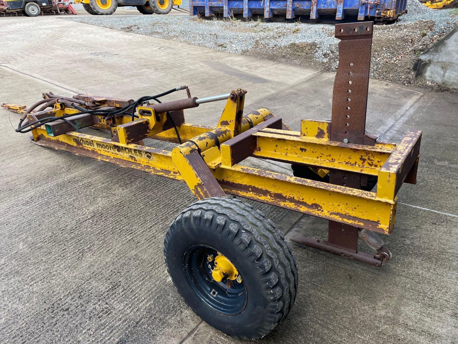 Michael Moore single leg trailed mole plough on 11.5/80-15.0 wheels and tyres. Serial No: 217 - Image 22 of 32