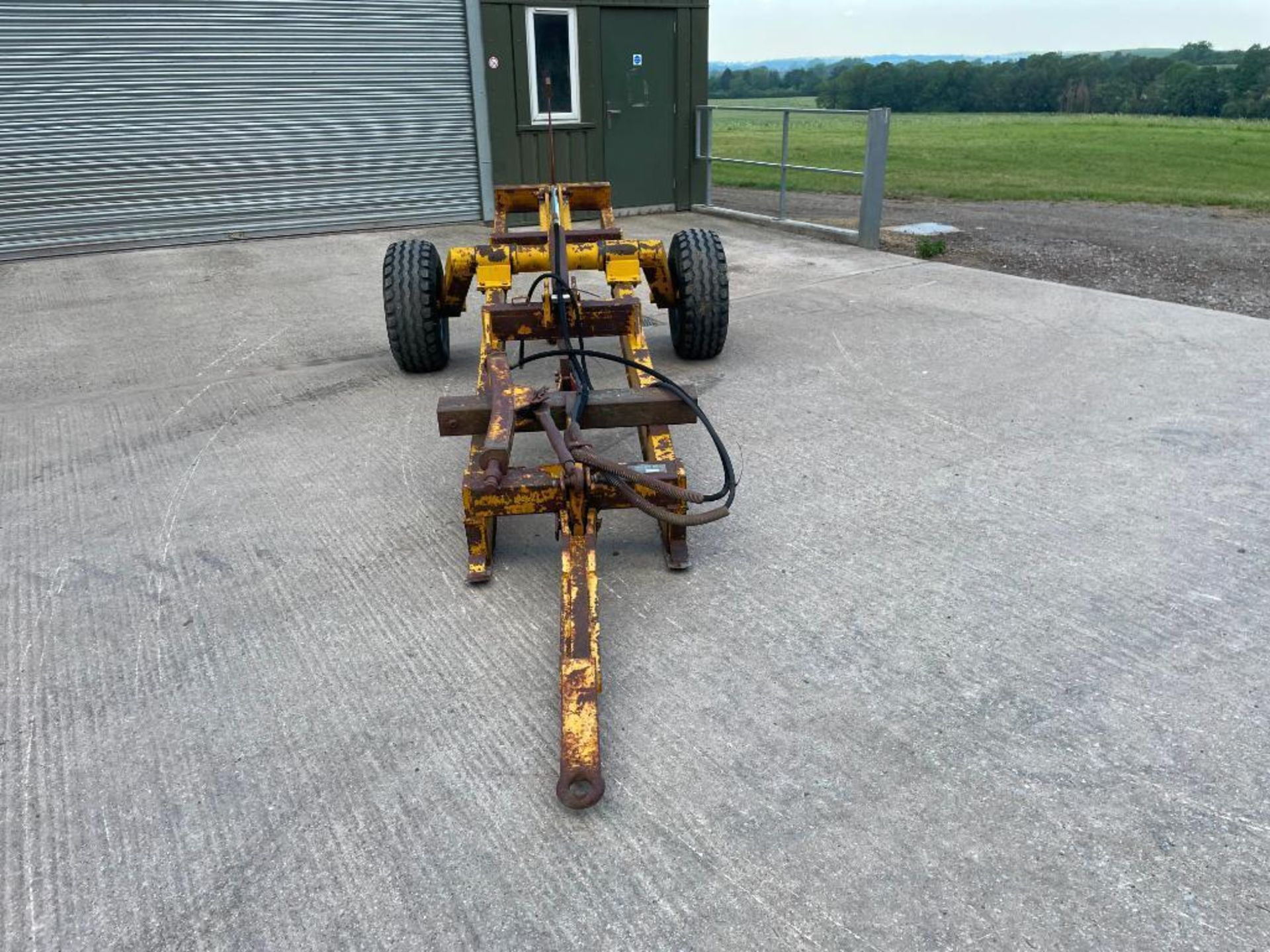 Michael Moore single leg trailed mole plough on 11.5/80-15.0 wheels and tyres. Serial No: 217 - Image 6 of 32