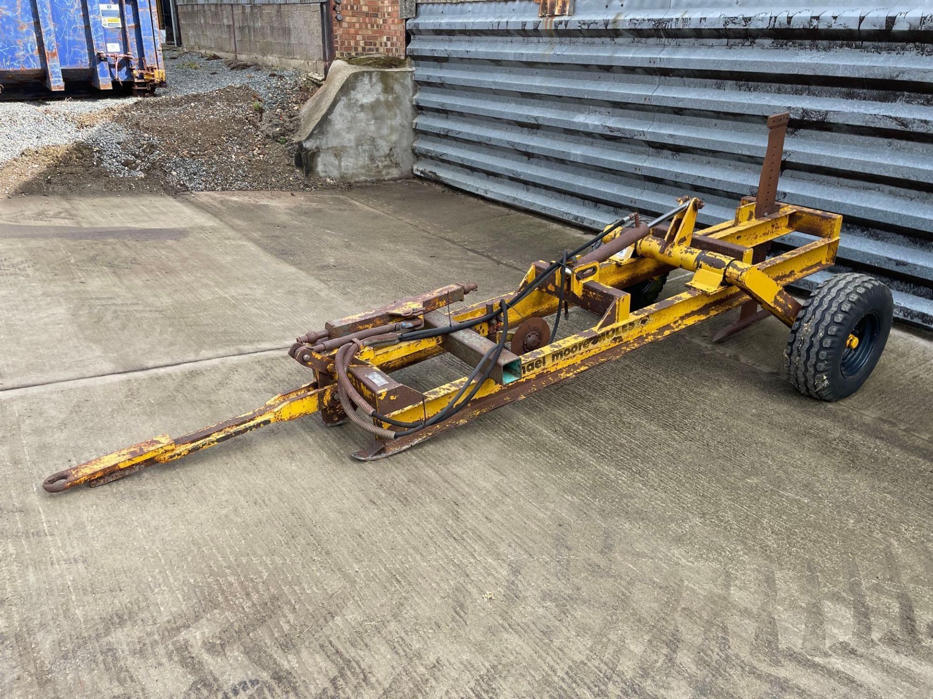 Michael Moore single leg trailed mole plough on 11.5/80-15.0 wheels and tyres. Serial No: 217 - Image 28 of 32