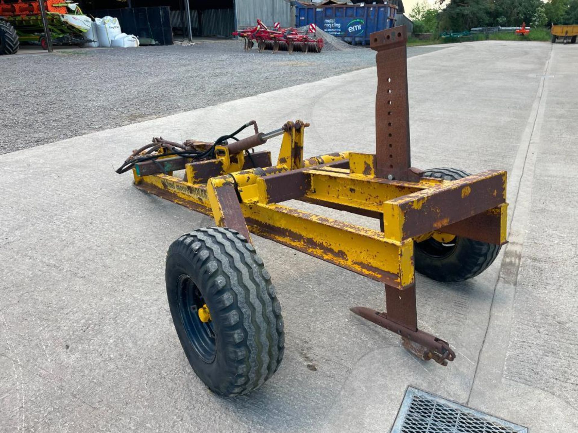 Michael Moore single leg trailed mole plough on 11.5/80-15.0 wheels and tyres. Serial No: 217 - Image 11 of 32