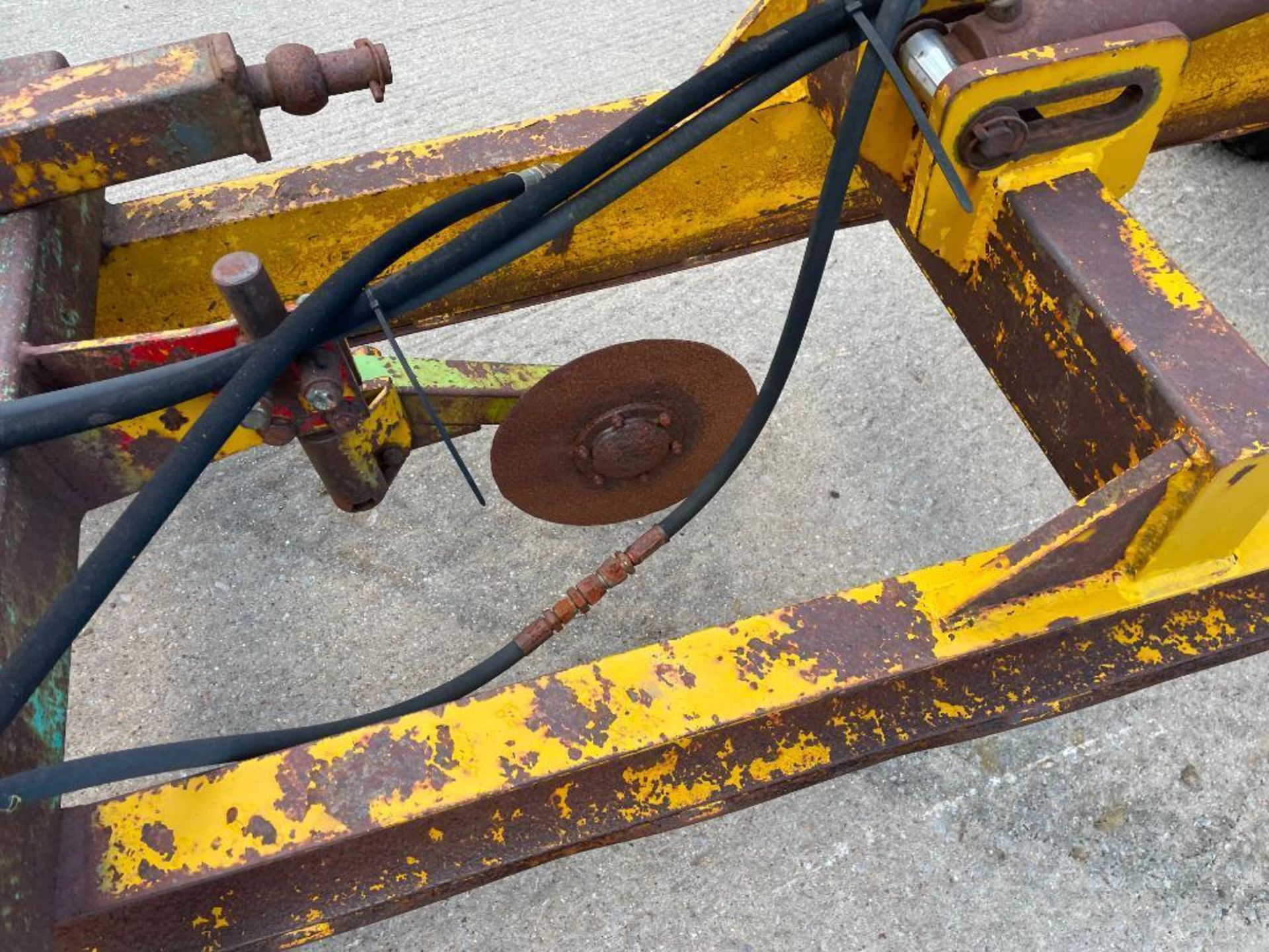 Michael Moore single leg trailed mole plough on 11.5/80-15.0 wheels and tyres. Serial No: 217 - Image 13 of 32