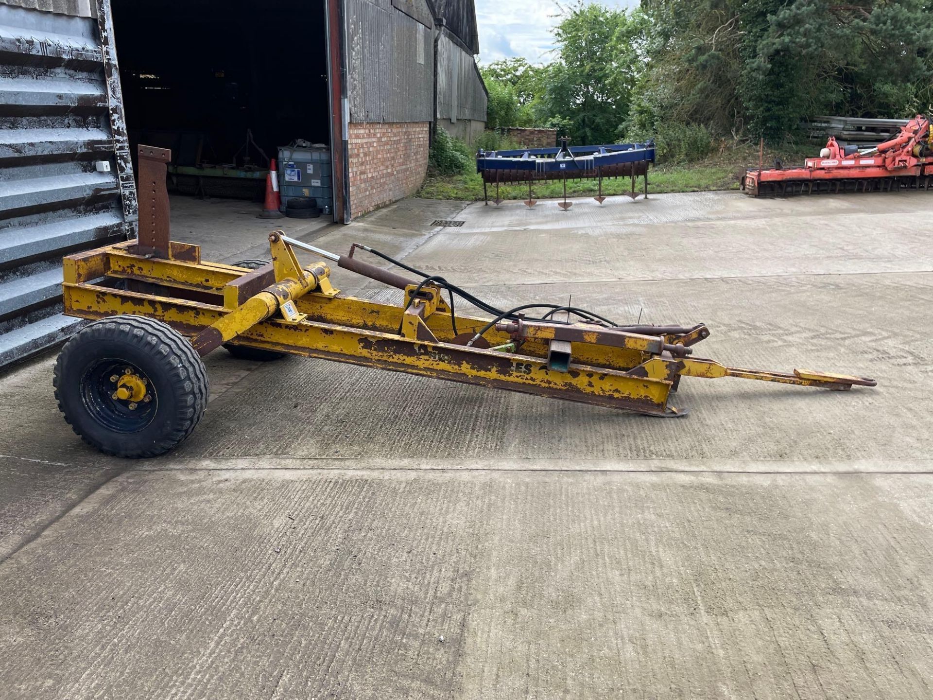 Michael Moore single leg trailed mole plough on 11.5/80-15.0 wheels and tyres. Serial No: 217 - Image 17 of 32