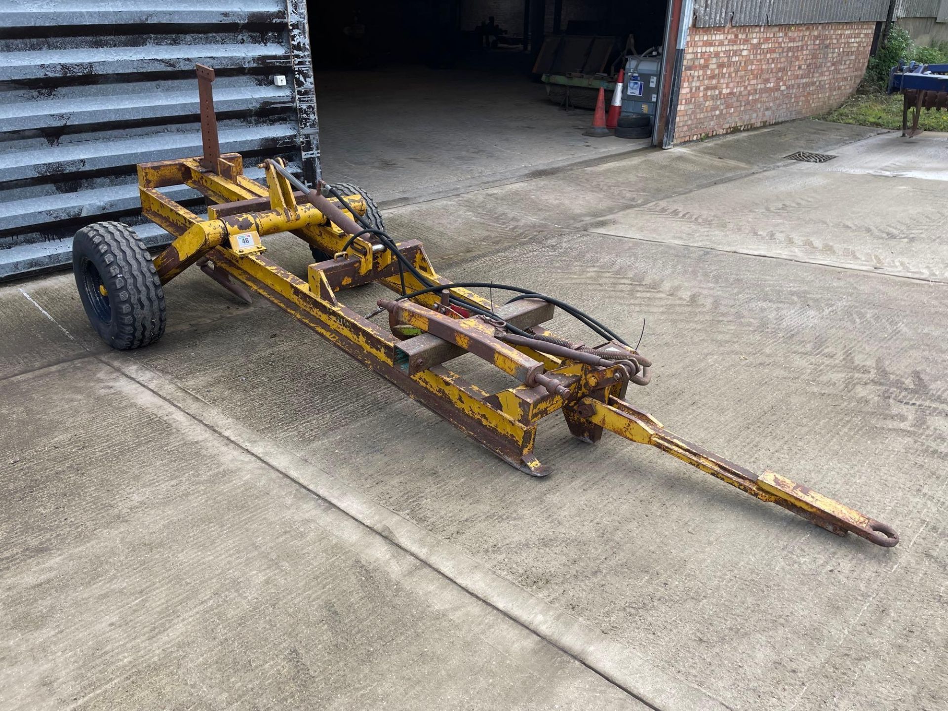 Michael Moore single leg trailed mole plough on 11.5/80-15.0 wheels and tyres. Serial No: 217 - Image 15 of 32