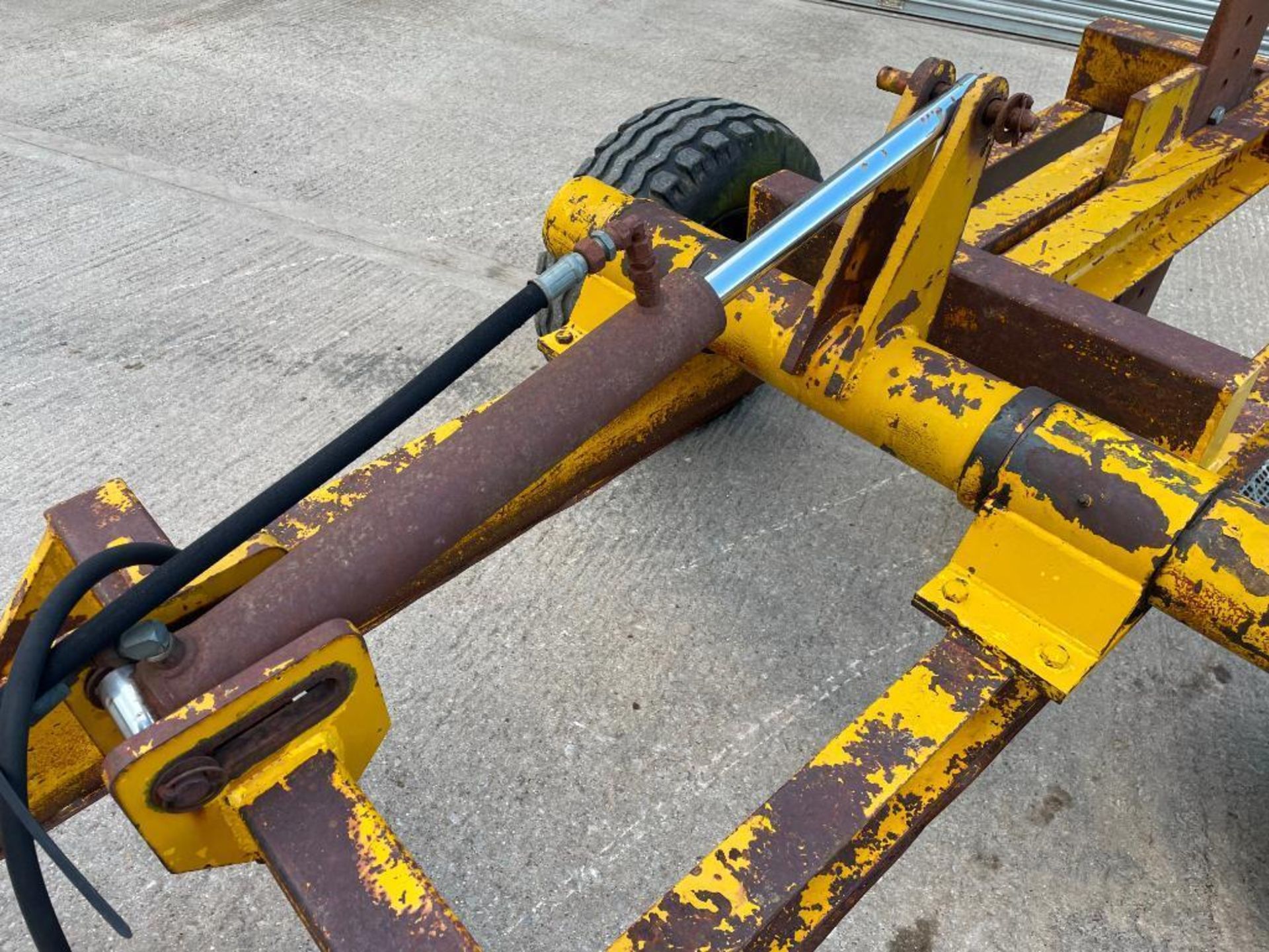 Michael Moore single leg trailed mole plough on 11.5/80-15.0 wheels and tyres. Serial No: 217 - Image 14 of 32
