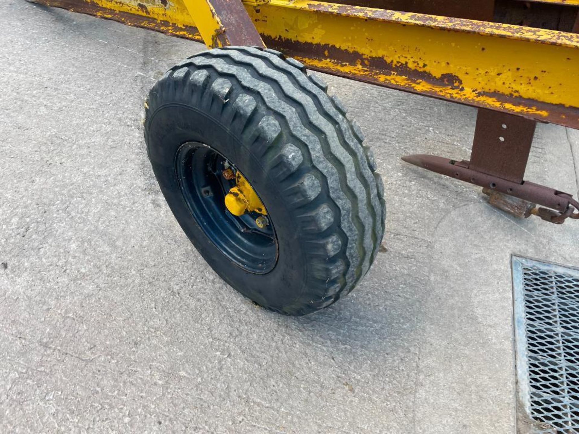 Michael Moore single leg trailed mole plough on 11.5/80-15.0 wheels and tyres. Serial No: 217 - Image 12 of 32