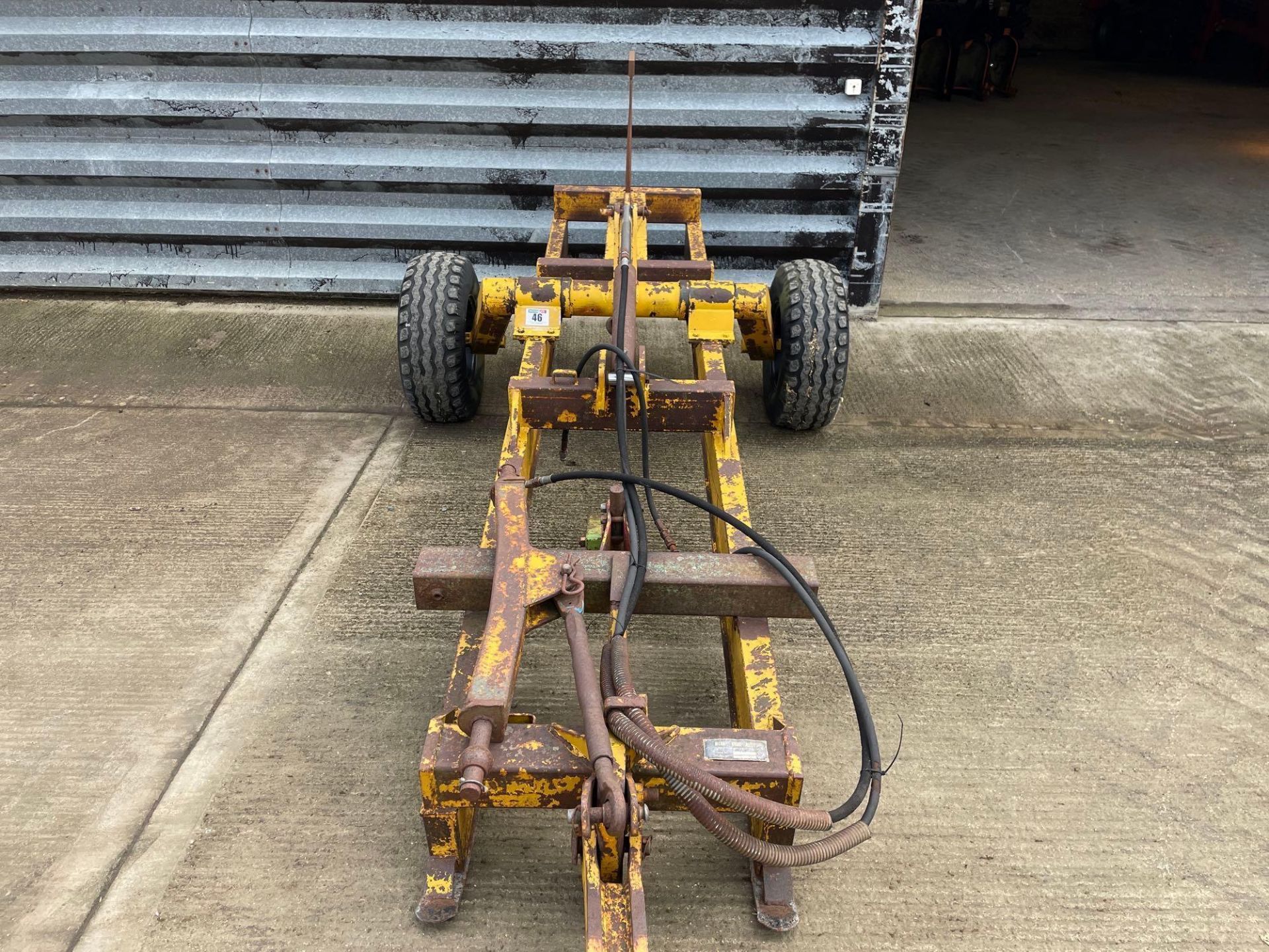Michael Moore single leg trailed mole plough on 11.5/80-15.0 wheels and tyres. Serial No: 217 - Image 29 of 32