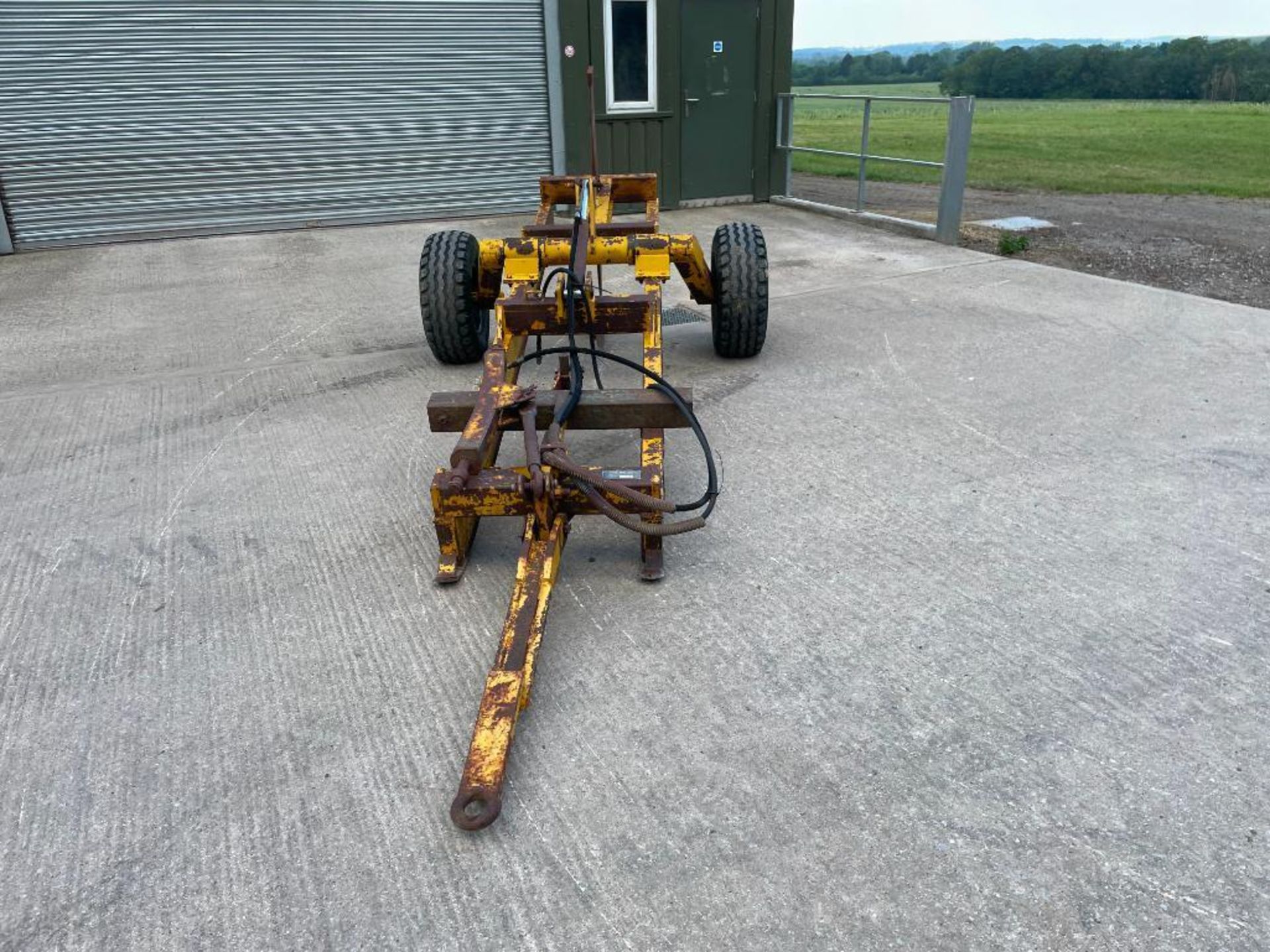 Michael Moore single leg trailed mole plough on 11.5/80-15.0 wheels and tyres. Serial No: 217 - Image 5 of 32