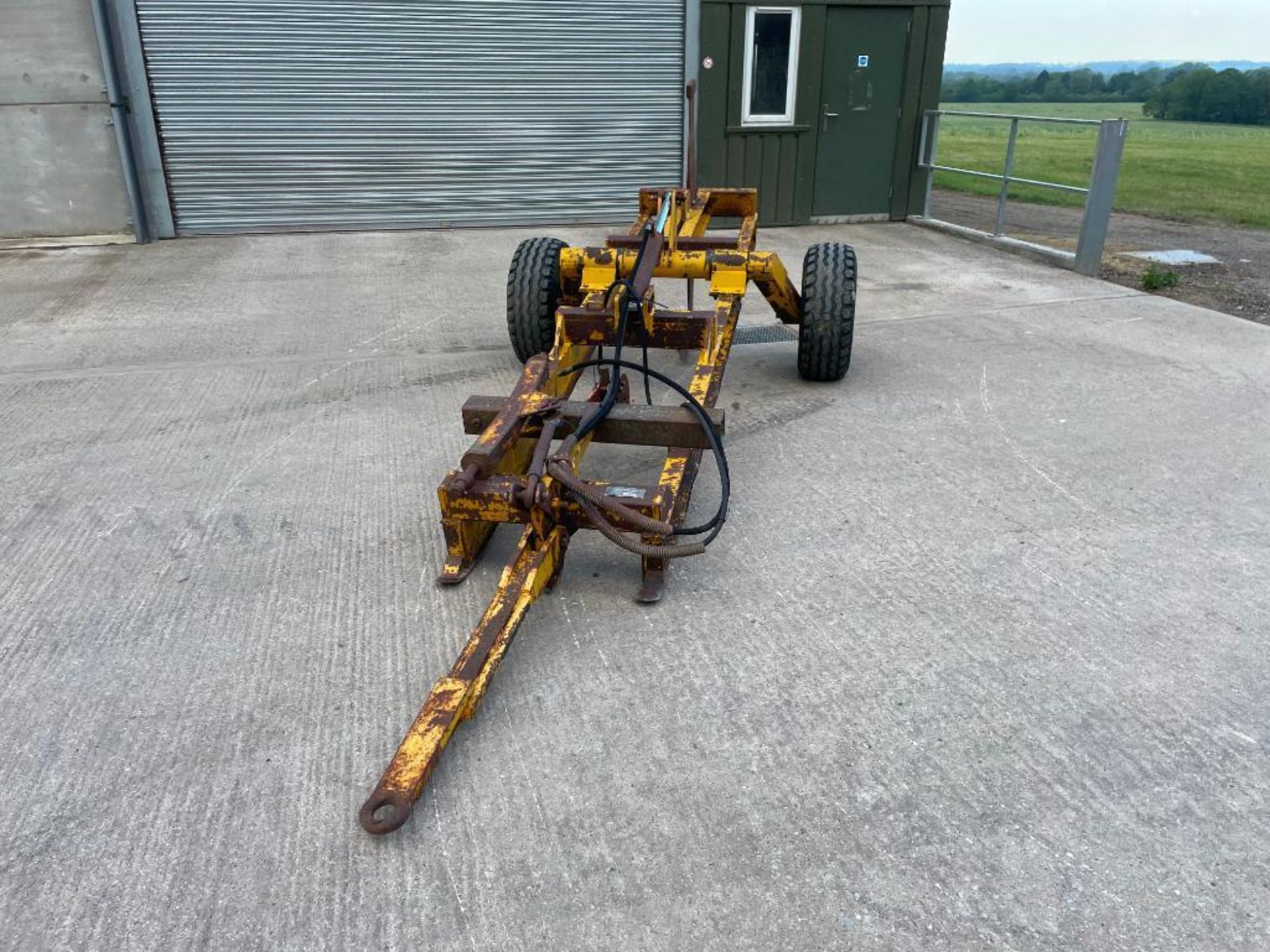 Michael Moore single leg trailed mole plough on 11.5/80-15.0 wheels and tyres. Serial No: 217 - Image 4 of 32