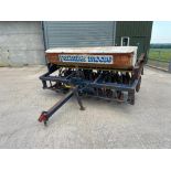 Parmiter Moore 3m disc drill, trailed. Serial No: 7245. Spares or repair
