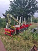 Misc. Timber Trailer w/ Log Lift Crane - (Nottinghamshire)