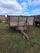 Tipping trailer 6t, single axle on 10.5/13 wheels and tyres