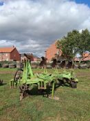 2001 Dowdeswell DP120S 5 furrow (4f + 1f) reversible plough with skimmers. Serial No: 01MA3963