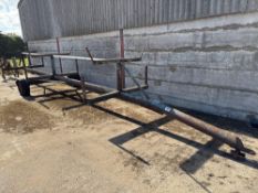 Irigition pipe trailer, single axle