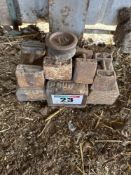 Quantity mixed vintage weights