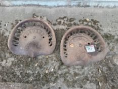 2No Nicholsons of Newark vintage tractor seats