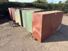 6No metal tanks