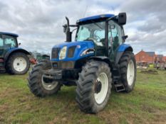 2004 New Holland TS110A 40kph 4wd tractor with cab suspension, 4No manual spools on Michelin 14.9R28