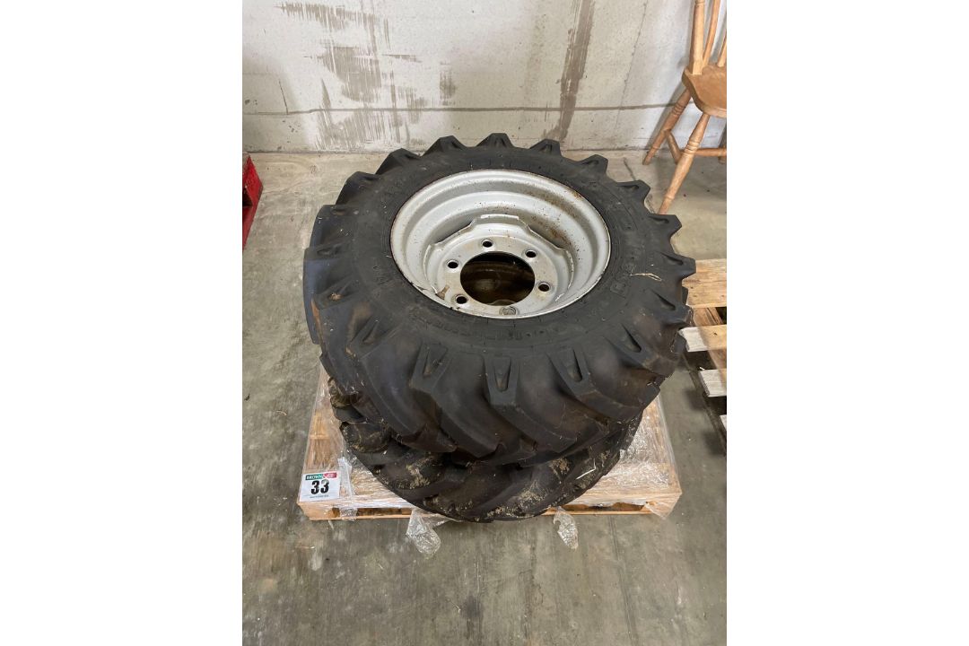 2No BKT 10.0/75 - 15.3 wheels and tyres, 6 stud to suit Mzuri drill - Image 2 of 2
