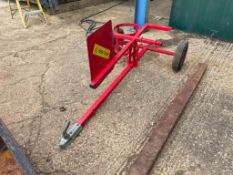 Bird scaring, ATV chassis trailer, single axle